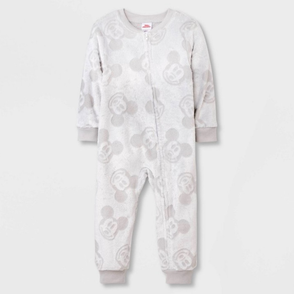 NWT toddler mickey mouse & friends union fleece zipper bodysuit